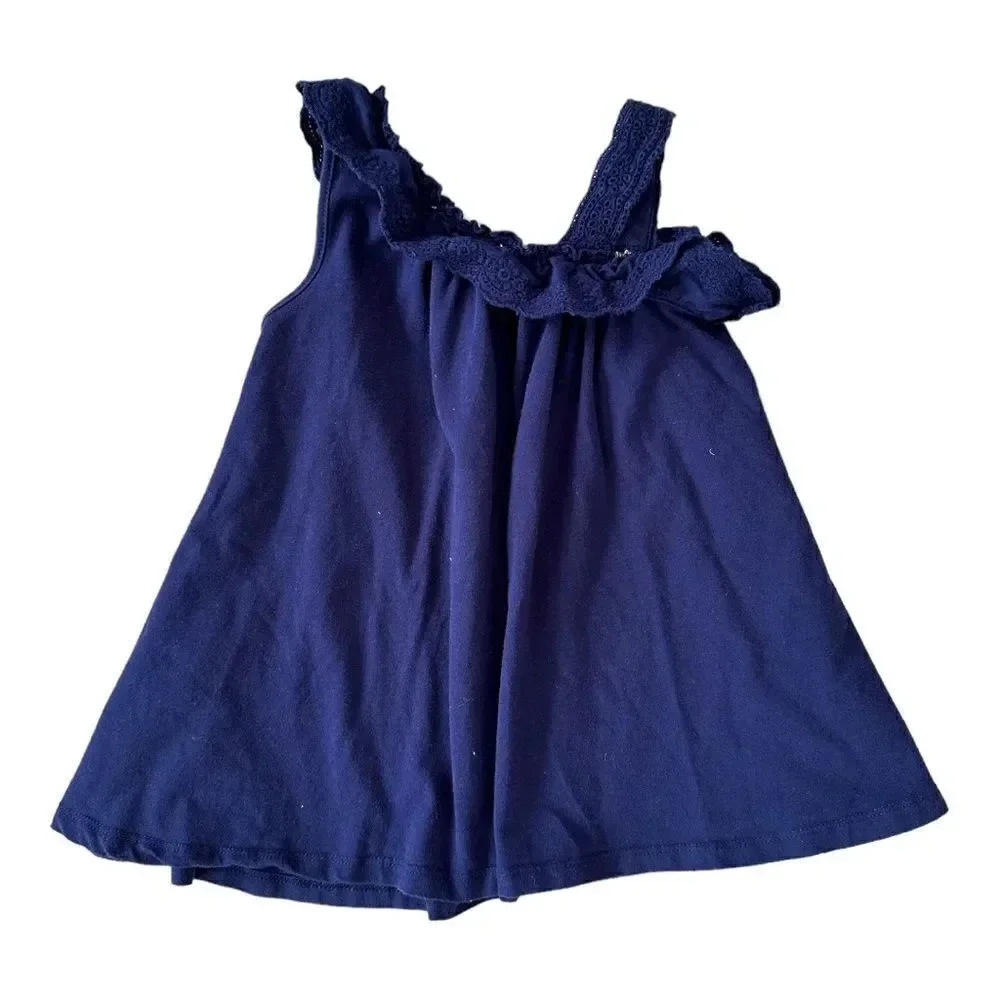 Savannah | Ruffle Asymmetrical Tank (4T) - Picture 3 of 4